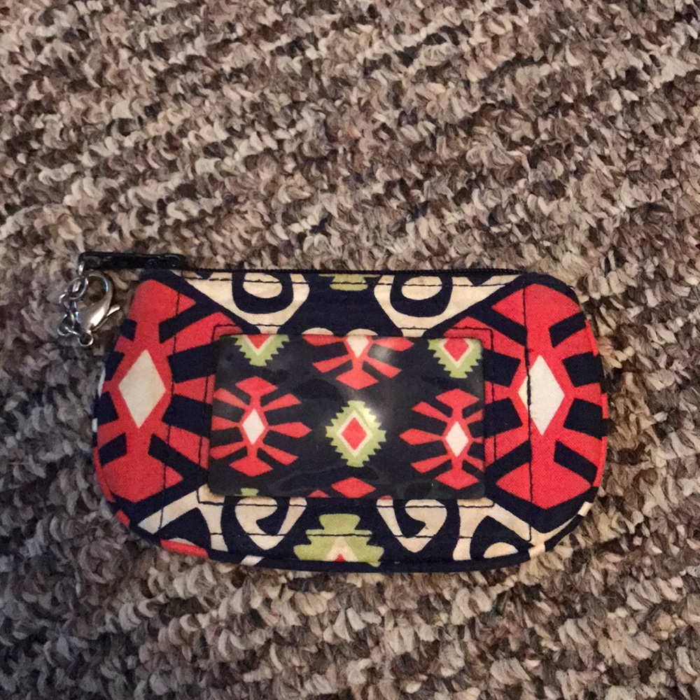 Vera Bradley coin purse keychain